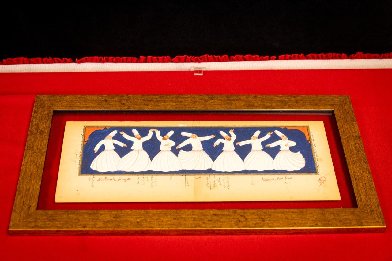 Another returned historical work is displayed in Ankara, Türkiye, March 31, 2026. (AA Photo)