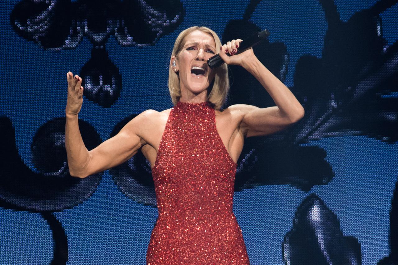 Canadian singer Celine Dion performs on the opening night of her "Courage" world tour at the Videotron Centre in Quebec City, Canada, September 18, 2019. (AFP Photo)