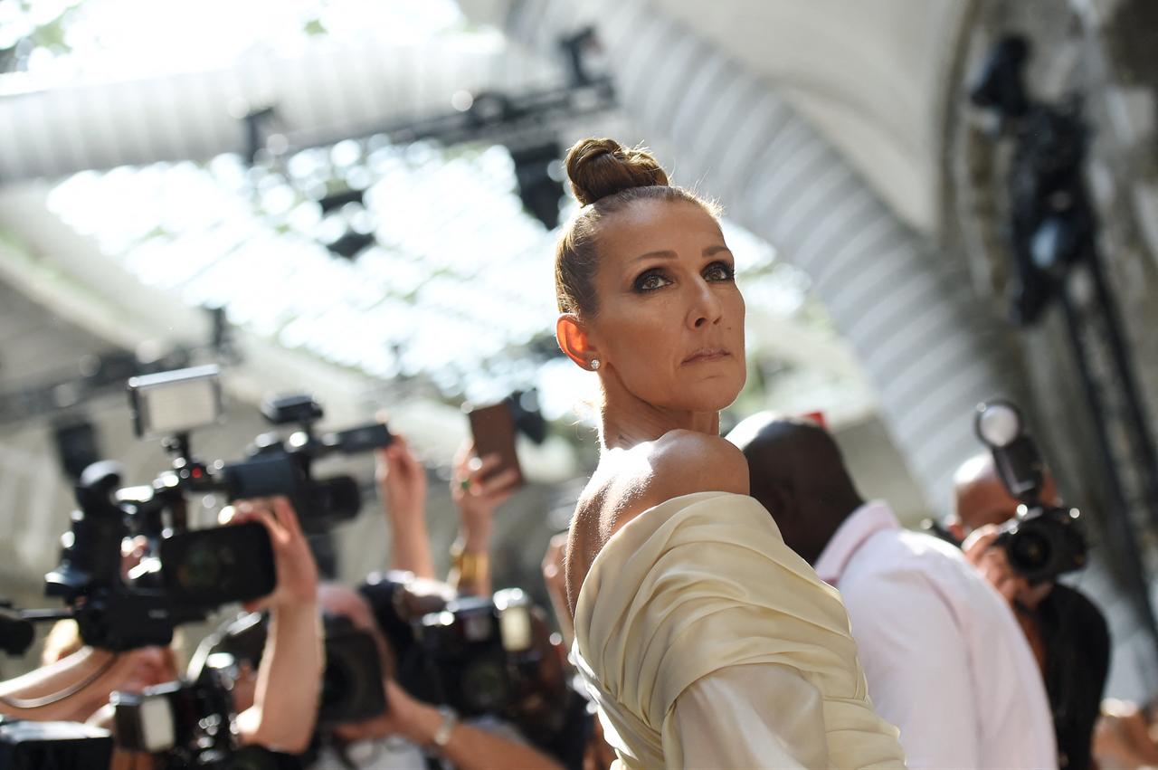 Canadian singer Celine Dion arrives at the Alexandre Vauthier Haute Couture Fall-Winter 2019/2020 fashion show in Paris, France, July 2, 2019. (AFP Photo)