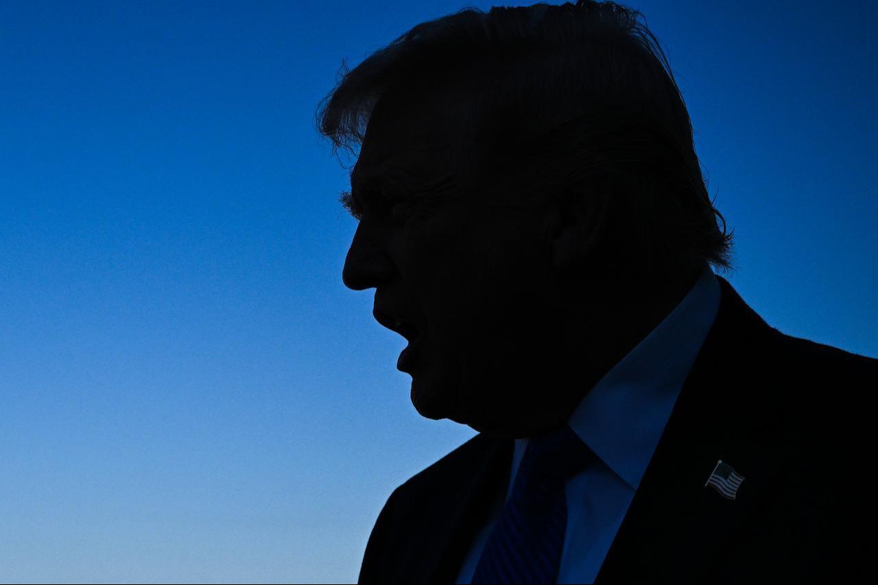 U.S. President Donald Trump speaks to reporters before boarding Air Force One at Palm Beach International Airport on March 23, 2026 in West Palm Beach, Florida. (AFP Photo)