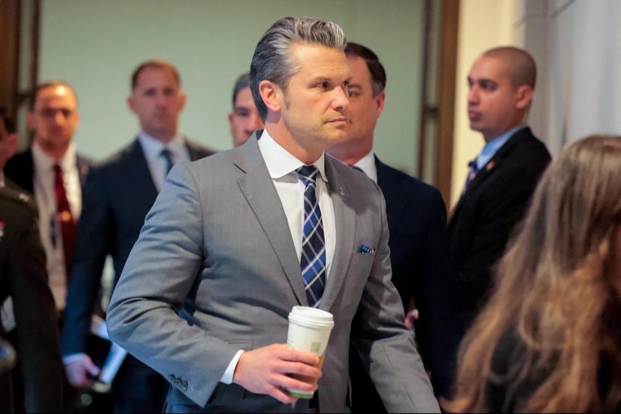 U.S. Secretary of War Pete Hegseth arrives ahead of Congressional briefings on Iran at the U.S. Capitol on March 3, 2026 in Washington, DC. (AFP Photo)