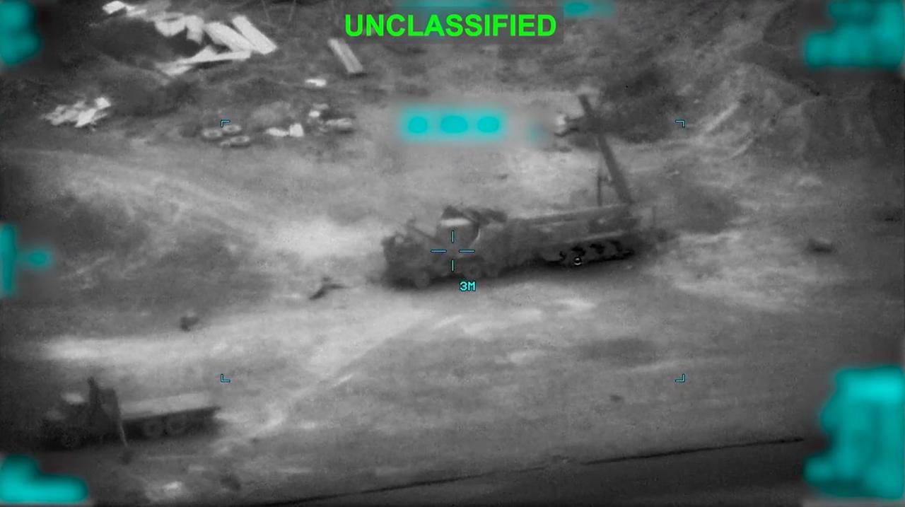 This screen grab, obtained from an undated and unlocated video on March 3, 2026, shows a strike as part of "Operation Epic Fury". (Photo by US Central Command (CENTCOM)/AFP)