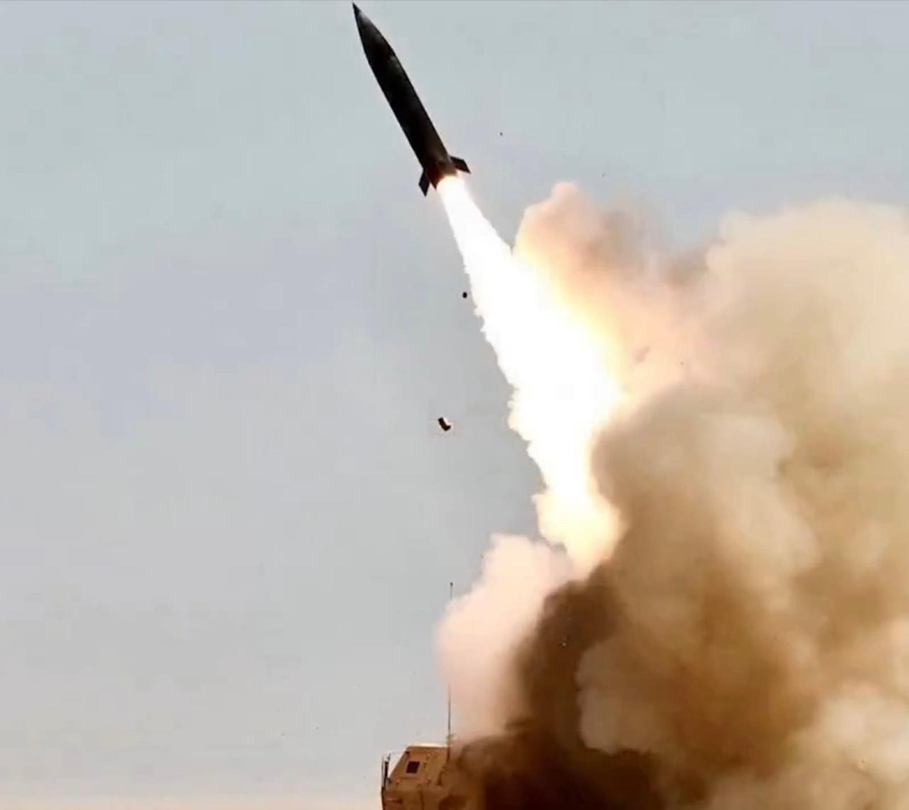 A picture showing a PrSM launch from an M142 HIMARS included in a recent CENTCOM video montage posted on X.