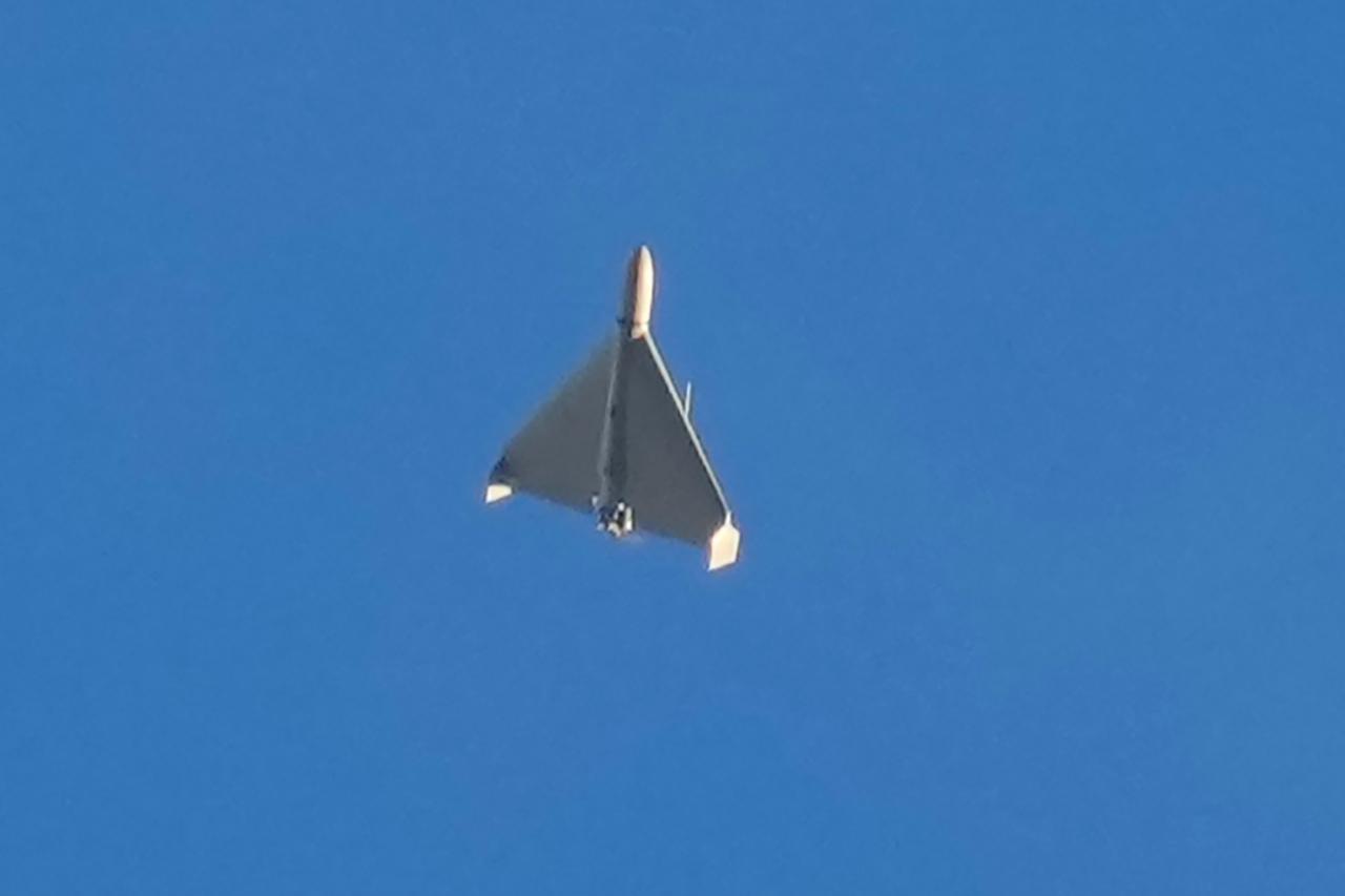 A drone fell on the terminal building of Nakhchivan International Airport, located about 10 kilometers (6 miles) from the Iranian border on March 5, 2026. (Photo via X)