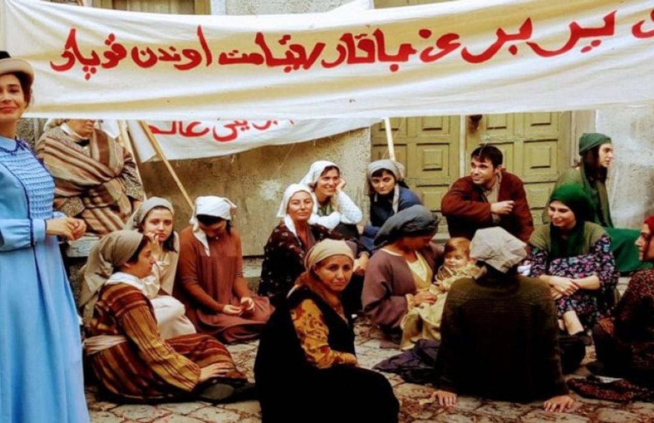 A scene from the 2019 film "Grev" (The Strike), which dramatizes women's general strike in the Bursa strikes, Türkiye. (Photo via IMDb)