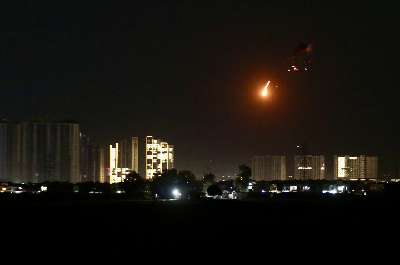 Loud explosions are heard in Erbil, Iraq, following a drone attack targeting the U.S. Consulate building and Erbil International Airport, on March 3, 2026.  (AA Photo)