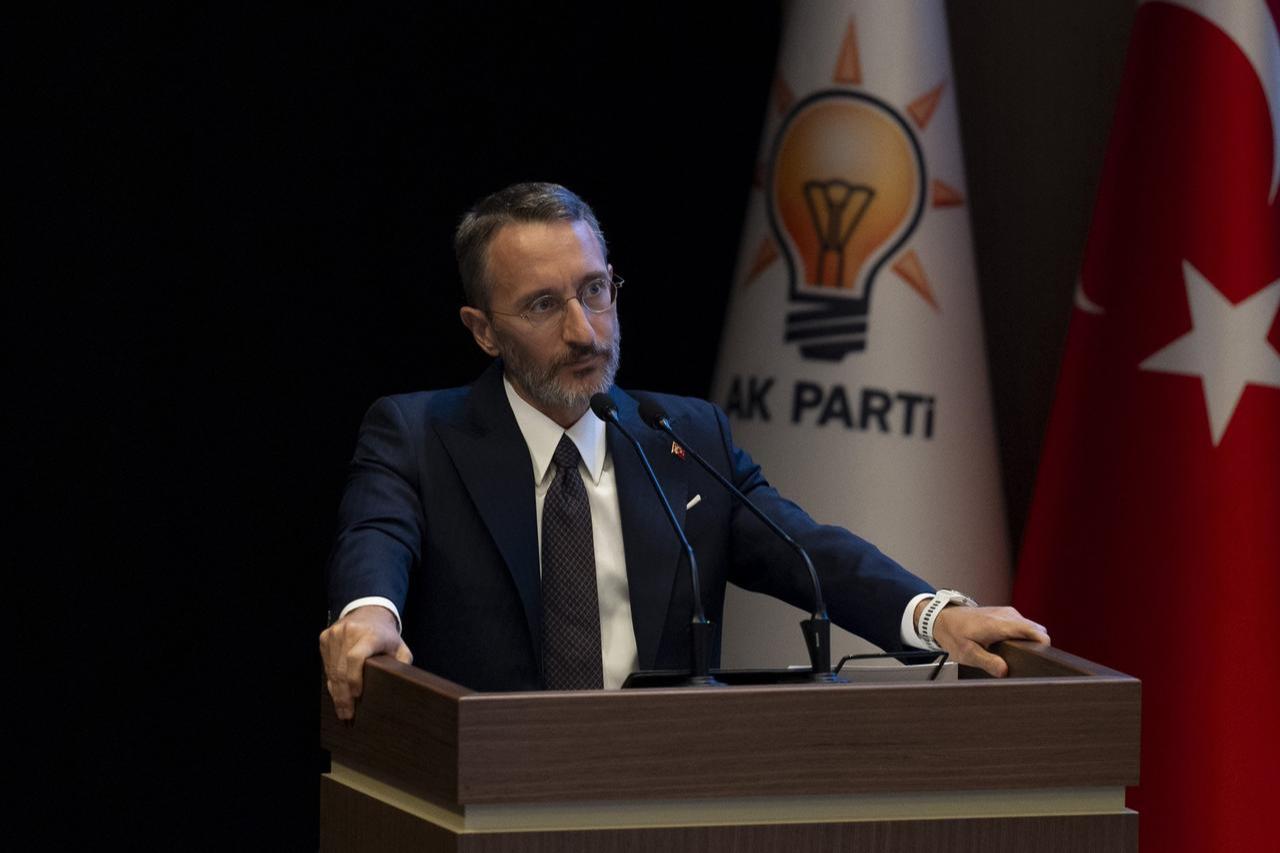 Presidential Communications Director Fahrettin Altun at the "Human Rights Training Program" held at the AK Party Headquarters, Ankara, Türkiye, Aug. 5, 2024 (AA Photo)