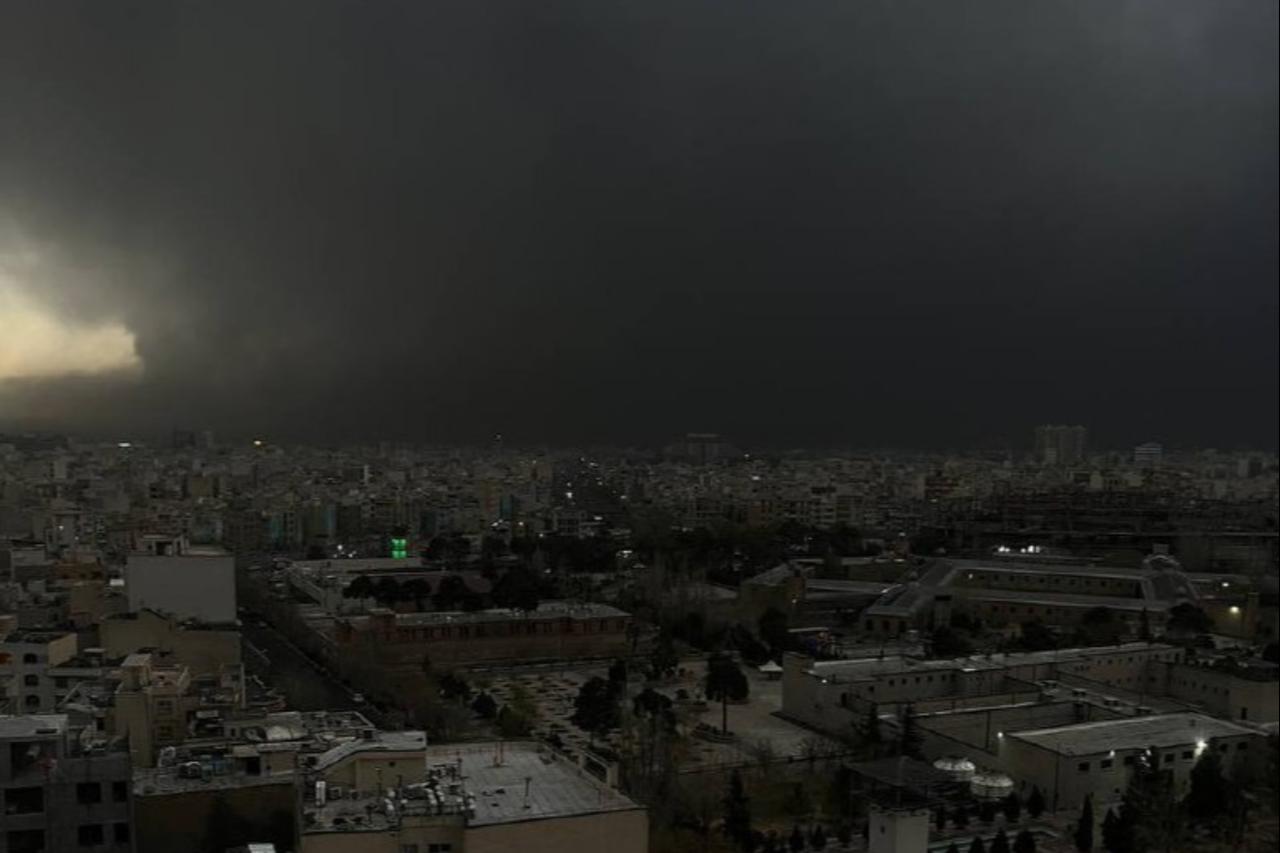 Blackened rain reported in Tehran after Israeli attacks