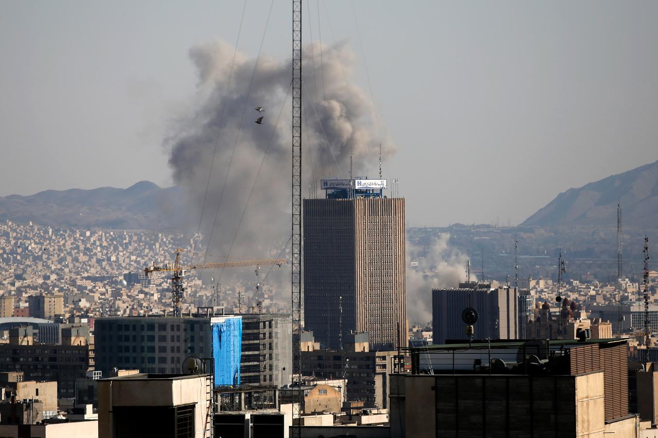 Smoke rises after a series of powerful explosions occurred in the southeastern part of Tehran, the capital of Iran on March 6, 2026. (AA Photo)
