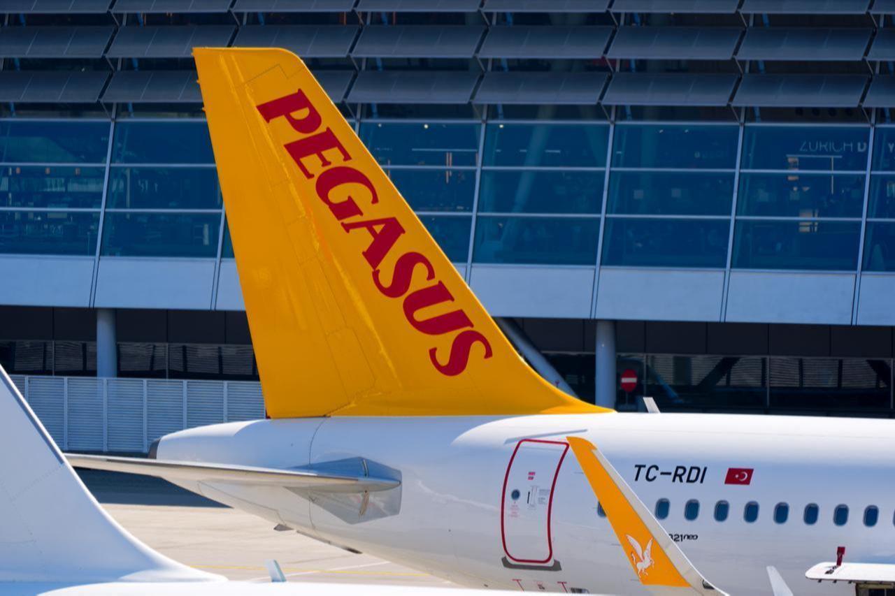A Pegasus Airlines Airbus A321neo is parked at Zurich Airport, May 10, 2025. (Adobe Stock Photo)