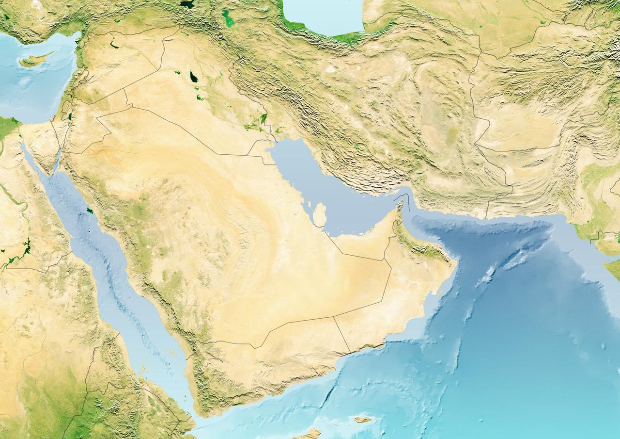 The Strait of Hormuz, including maritime boundary (Adobe Stock Photo)