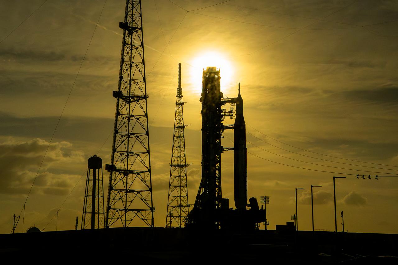 NASA's Artemis II Space Launch System rocket and Orion spacecraft rest on Launch Pad 39B at Kennedy Space Center in Cape Canaveral, Florida, United States, March 31, 2026. (AFP Photo)