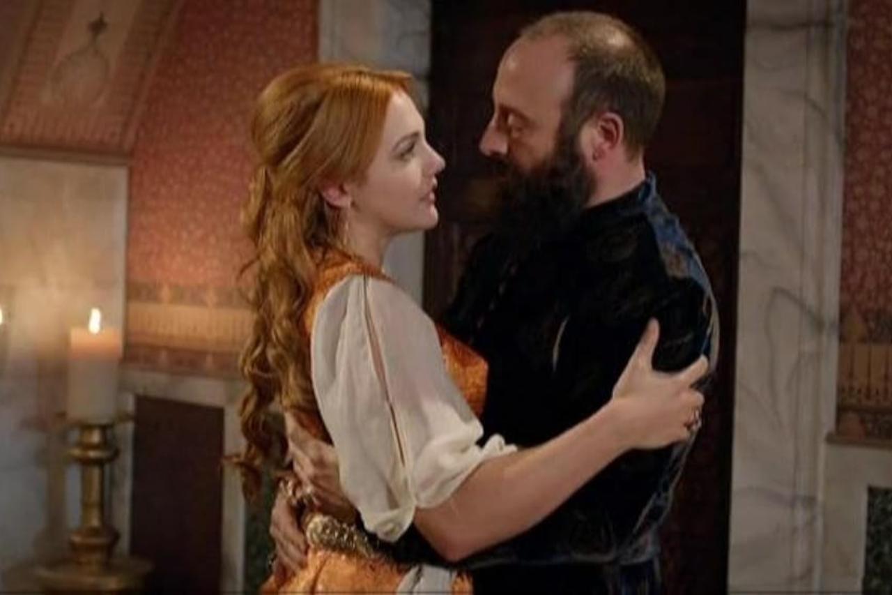 Halit Ergenc and Meryem Uzerli as Sultan Suleiman and Hurrem Sultan in a scene from the hit series "Magnificent Century," accessed on March 11, 2026. (Photo via IMDb)