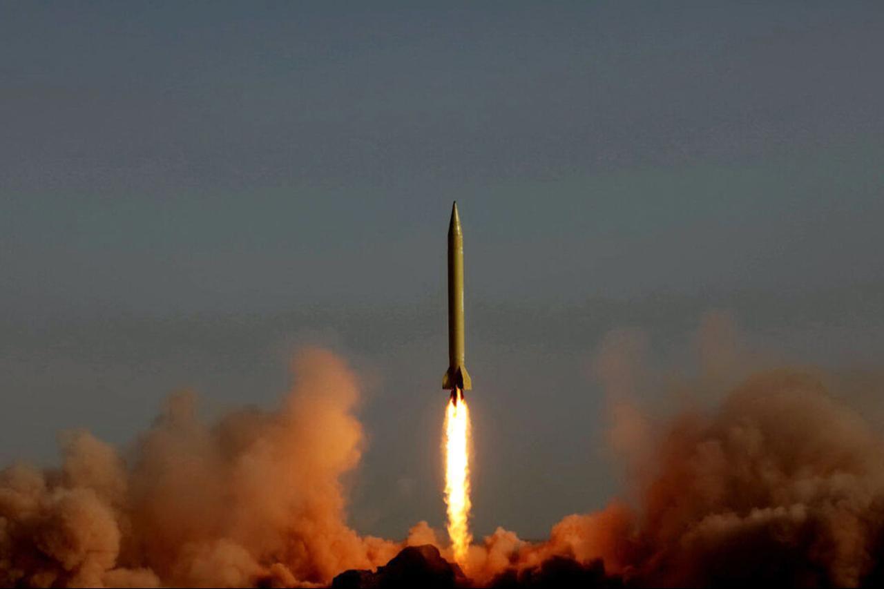 Iran's ballistic missile Ghadr, the modified version of Shahab 3, is launched during a military exercise at an undisclosed location on June 28, 2011. (AFP Photo)