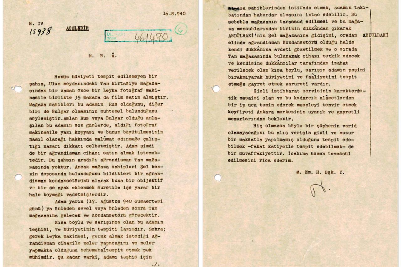 MIT releases 1940 intelligence report on suspected foreign agent in Ankara