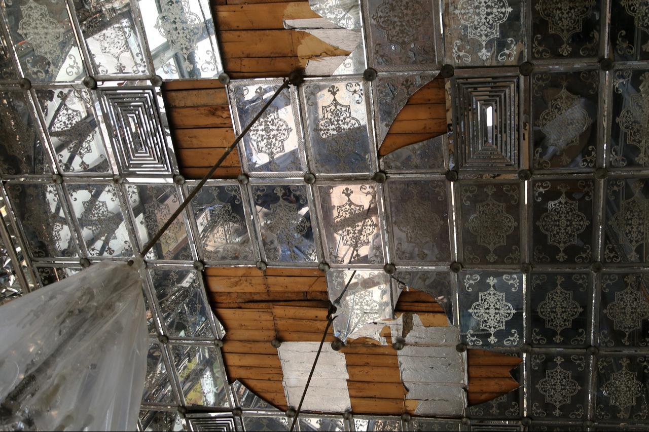 A view of the historic Golestan Palace, which is on the UNESCO World Heritage List, and had served for years as the administrative center of the Qajar dynasty, were damaged in attacks by Israel and the United States targeting Iran's capital, Tehran, Iran, March 3, 2026. (AA Photo)