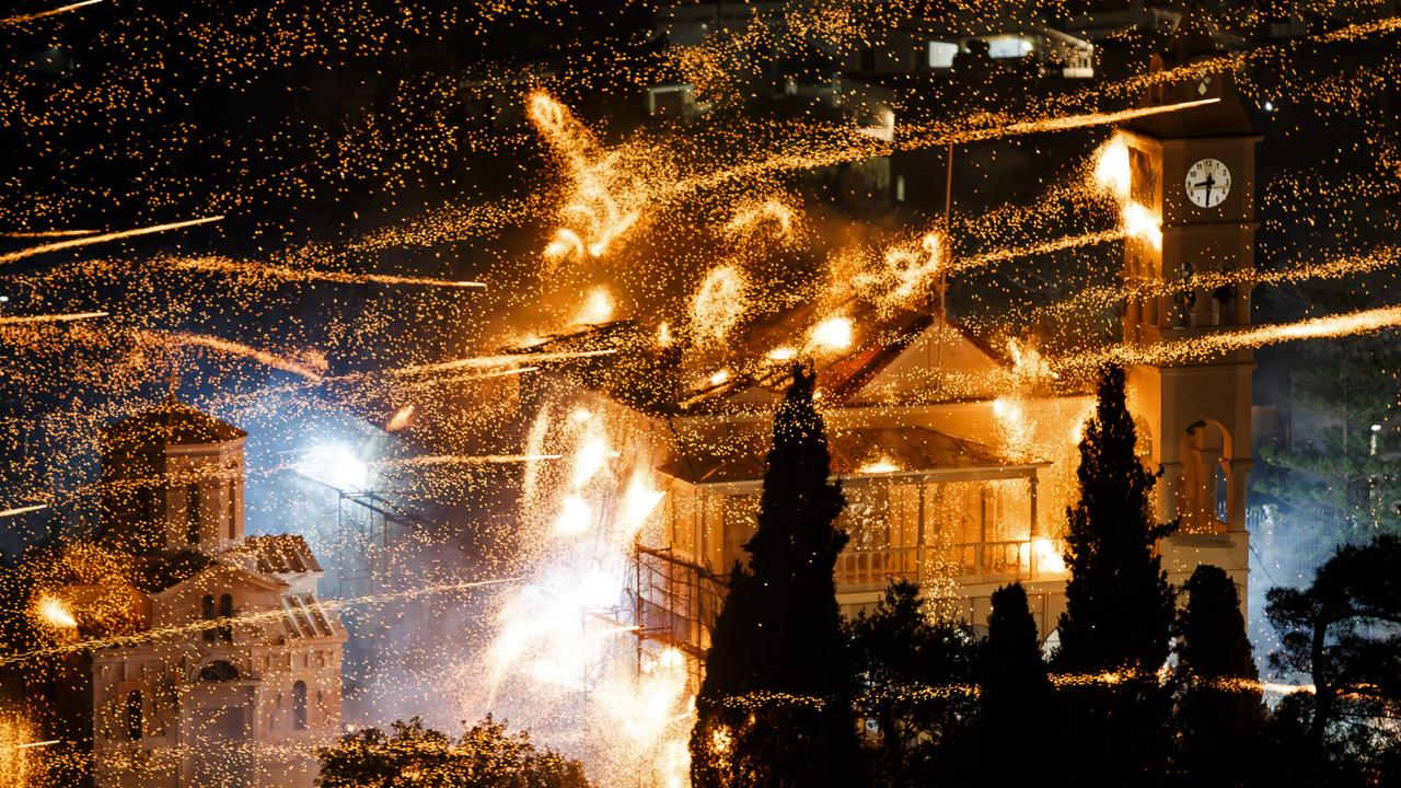 Greek Easter ‘rocket war’ transforms night into day on Chios