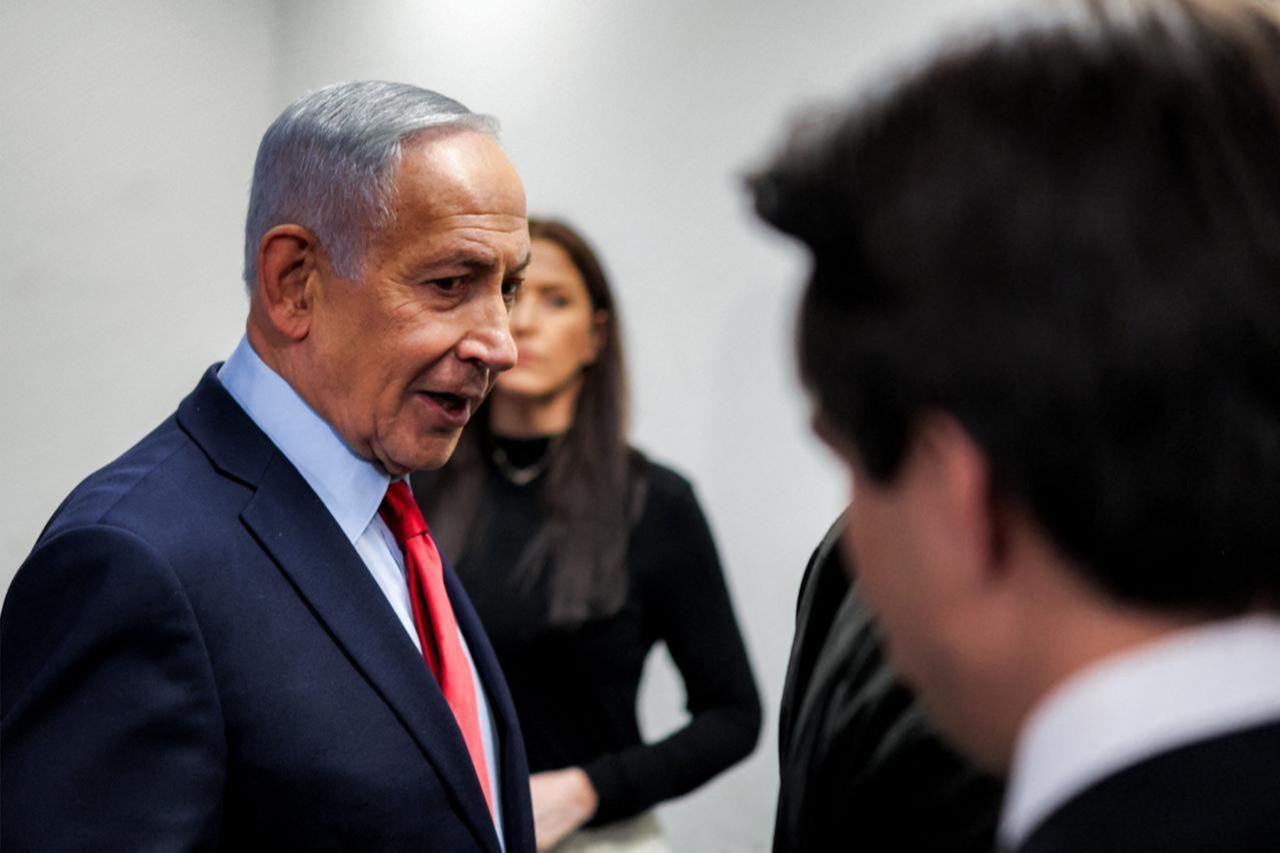 Israeli Prime Minister Benjamin Netanyahu leaves after a press conference in Jerusalem on March 19, 2026. (AFP Photo)