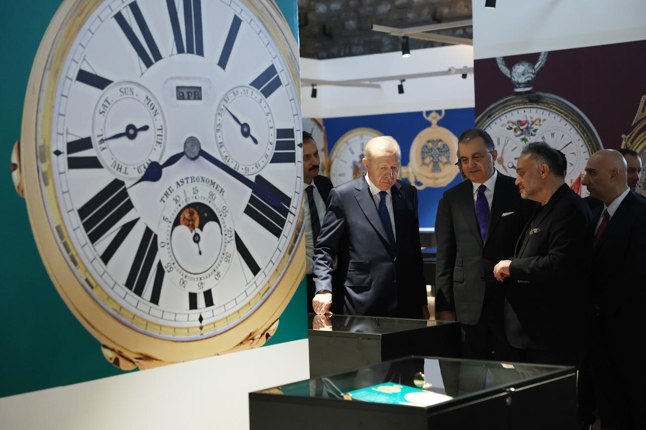 President Erdogan visits rare timepiece collection in Istanbul