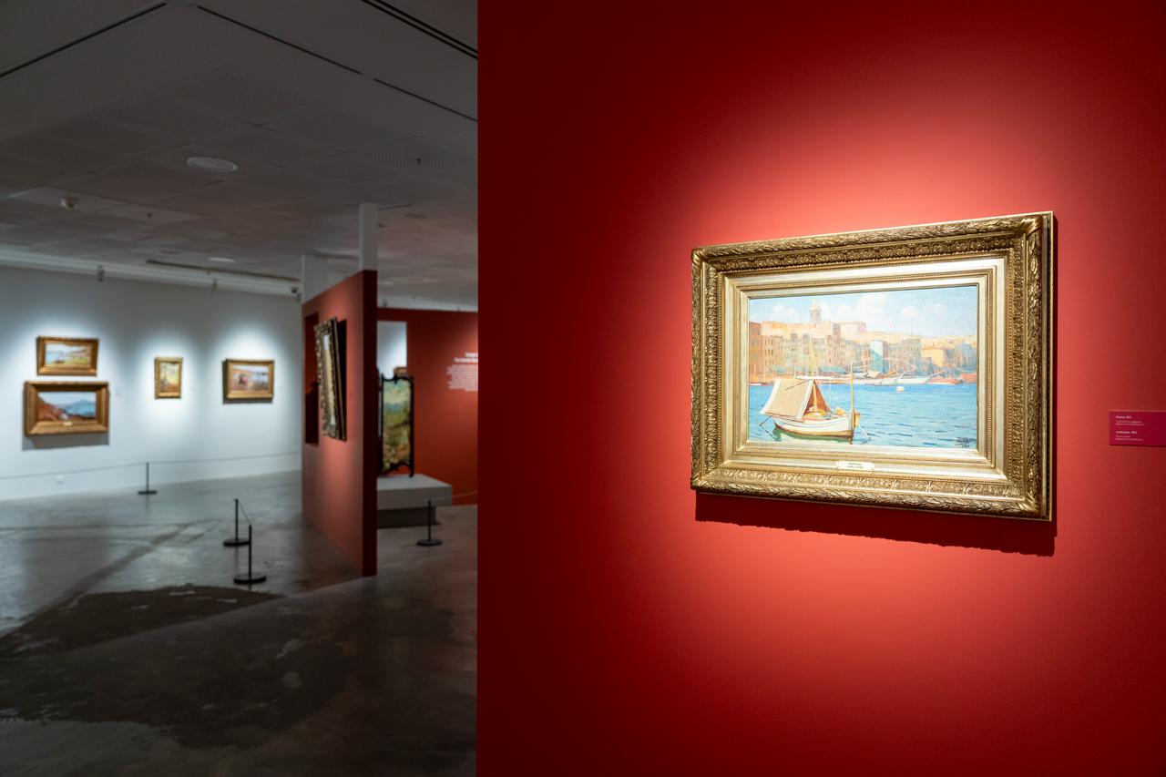 A view of the “By the Water: The Life and Art of Halil Pasha” exhibition at Pera Museum in Istanbul, Türkiye. (Photo via Pera Museum)