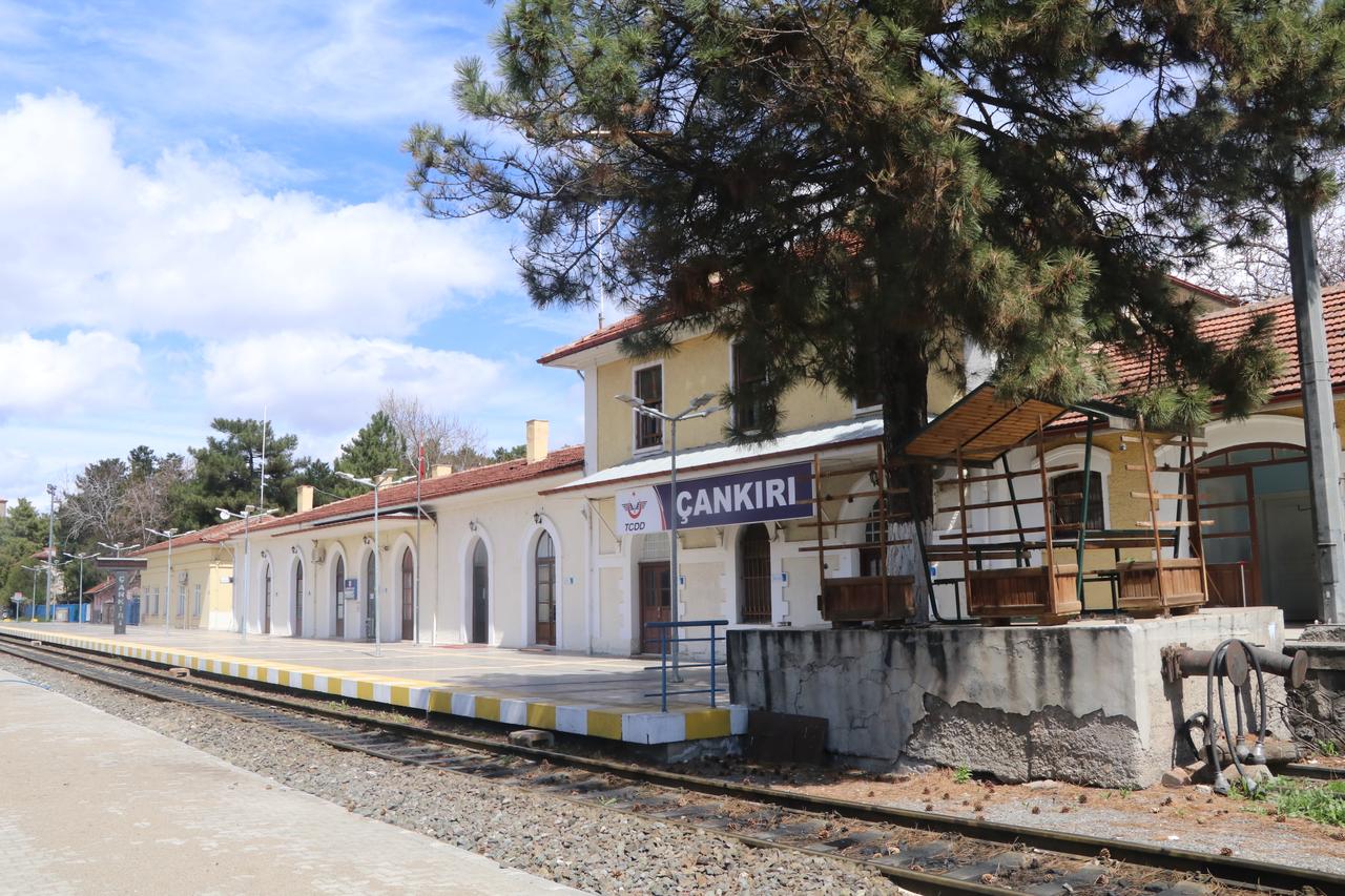 Cankiri Railway Station in central Türkiye, where the Touristic Salt Express is set to bring thousands of visitors during the 2026 season, April 14, 2026. (AA Photo)