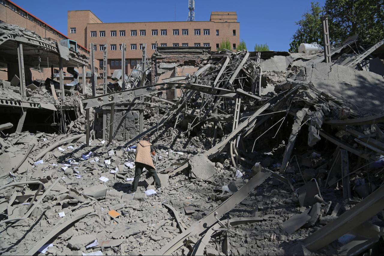 A general view of the destruction at the Sharif University of Technology, targeted by the US and Israel, in Tehran, Iran, on April 7, 2026. (AA Photo)