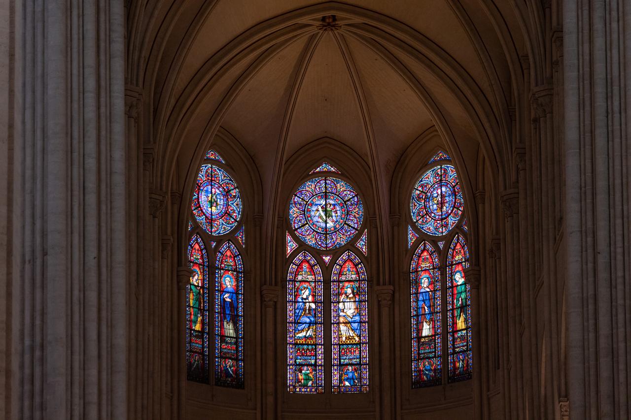 A general view of the interior of the Notre-Dame de Paris Cathedral in Paris, France, April 13, 2026. (AA Photo)