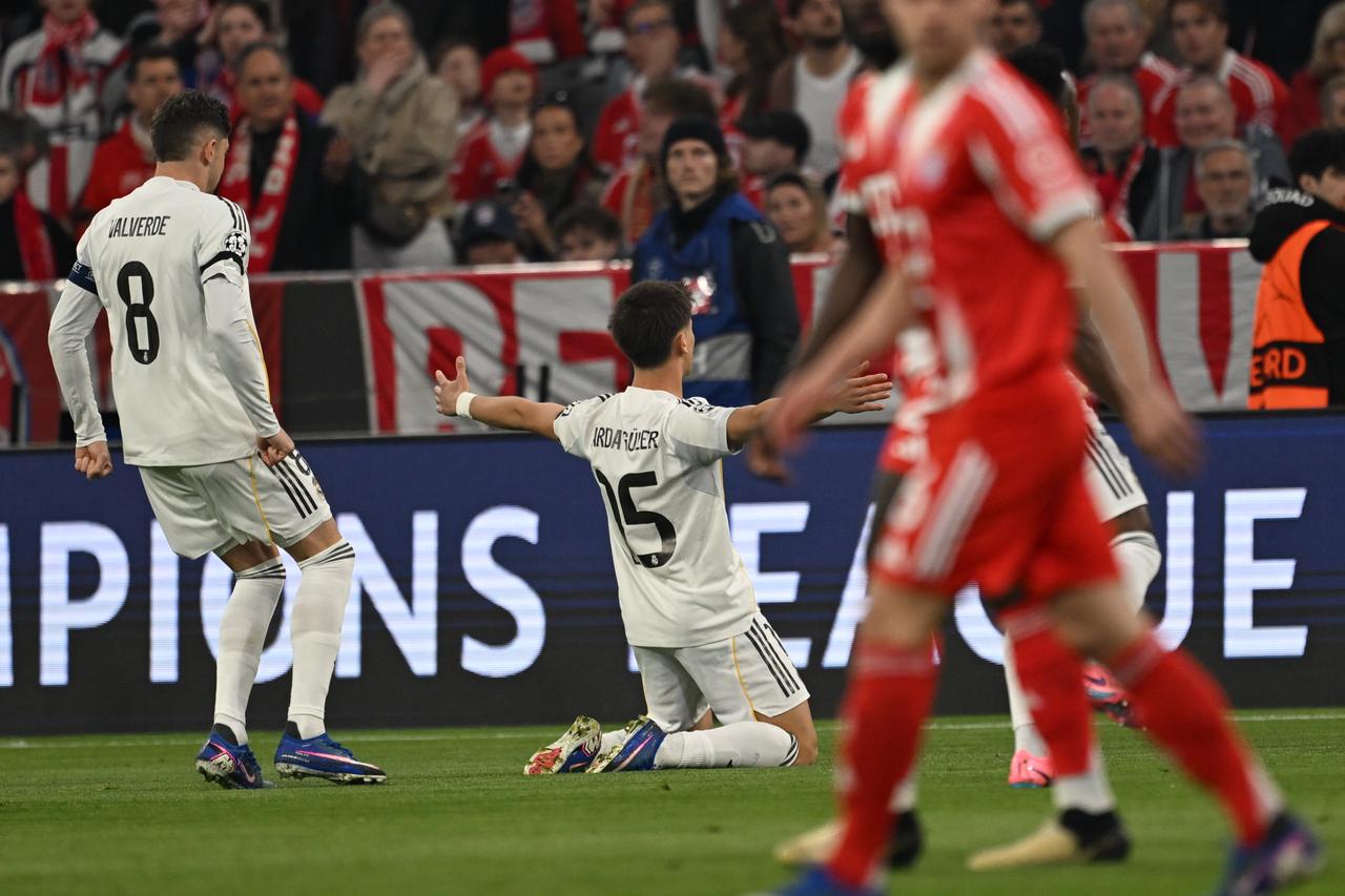 Arda Guler scores twice but sees red as Bayern edges Real Madrid