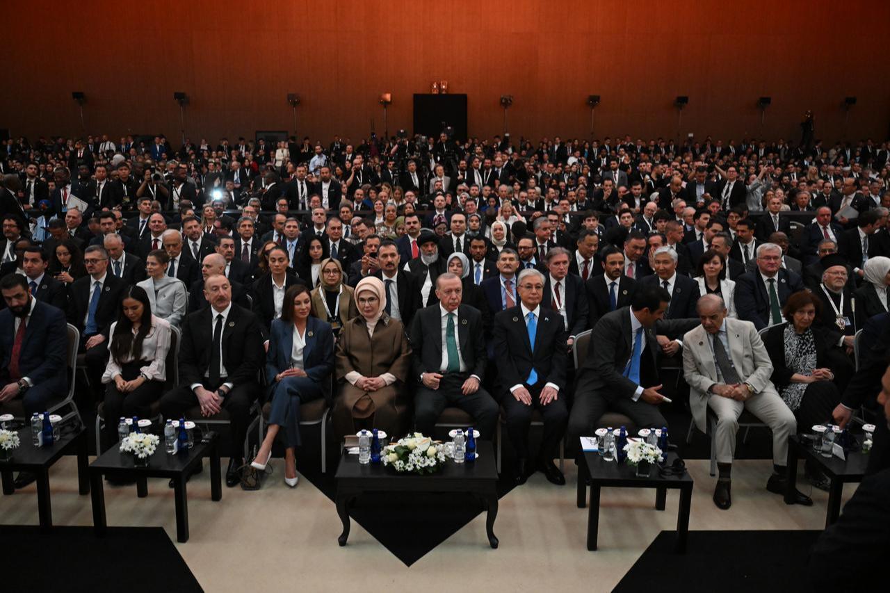 President Recep Tayyip Erdogan at the official opening ceremony of the "Antalya Diplomacy Forum" on April 17, 2026. (AA Photo)