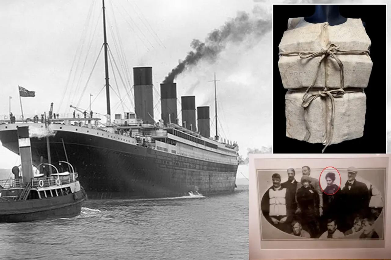 Titanic survivor’s life jacket heads to auction as rare artifact