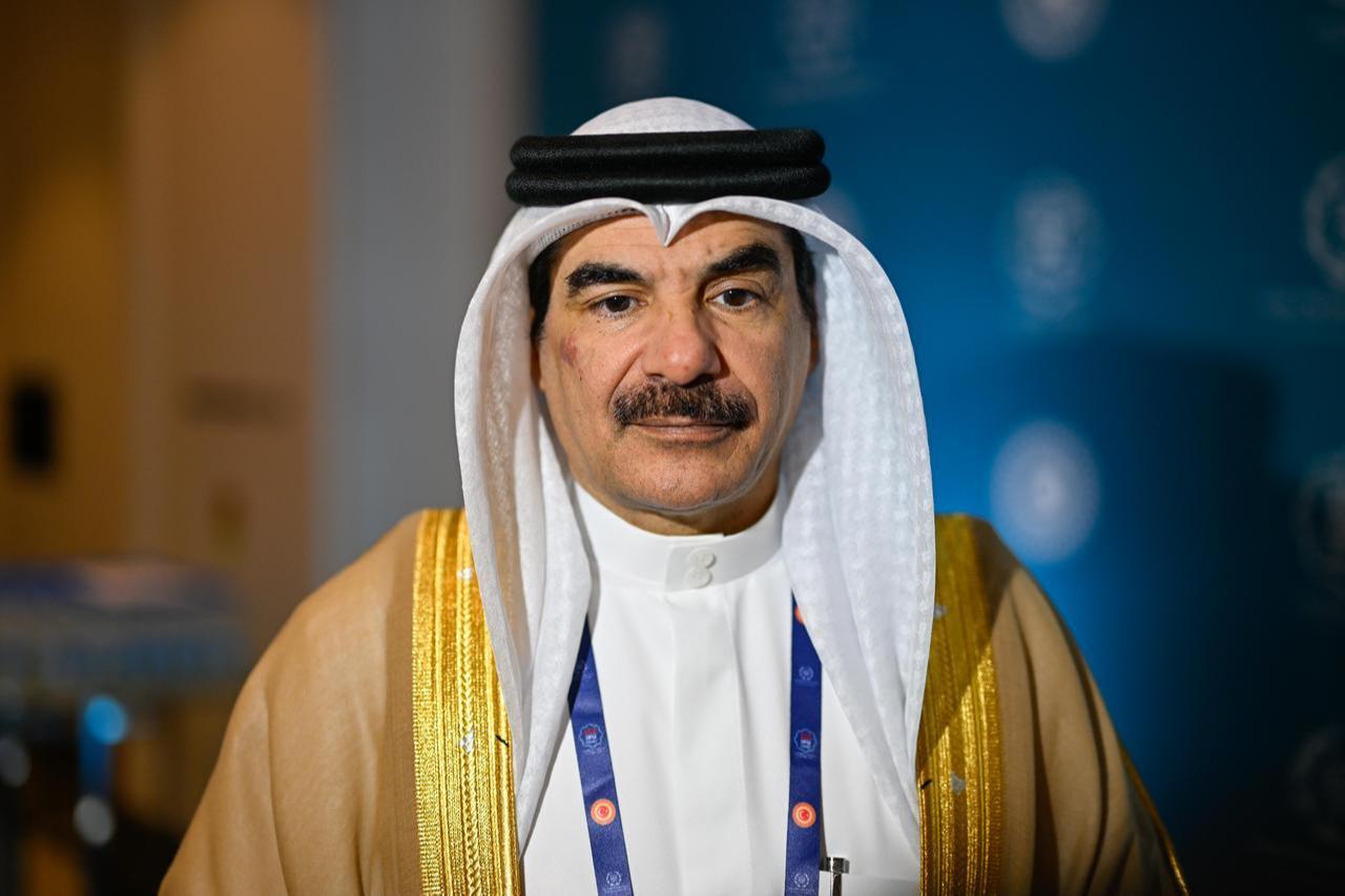 Secretary-General of the Bahraini Council of Representatives Mohammed Ibrahim Al-Sisi Al-Buainain speaks during an interview in Istanbul, April 17, 2026. (AA Photo)