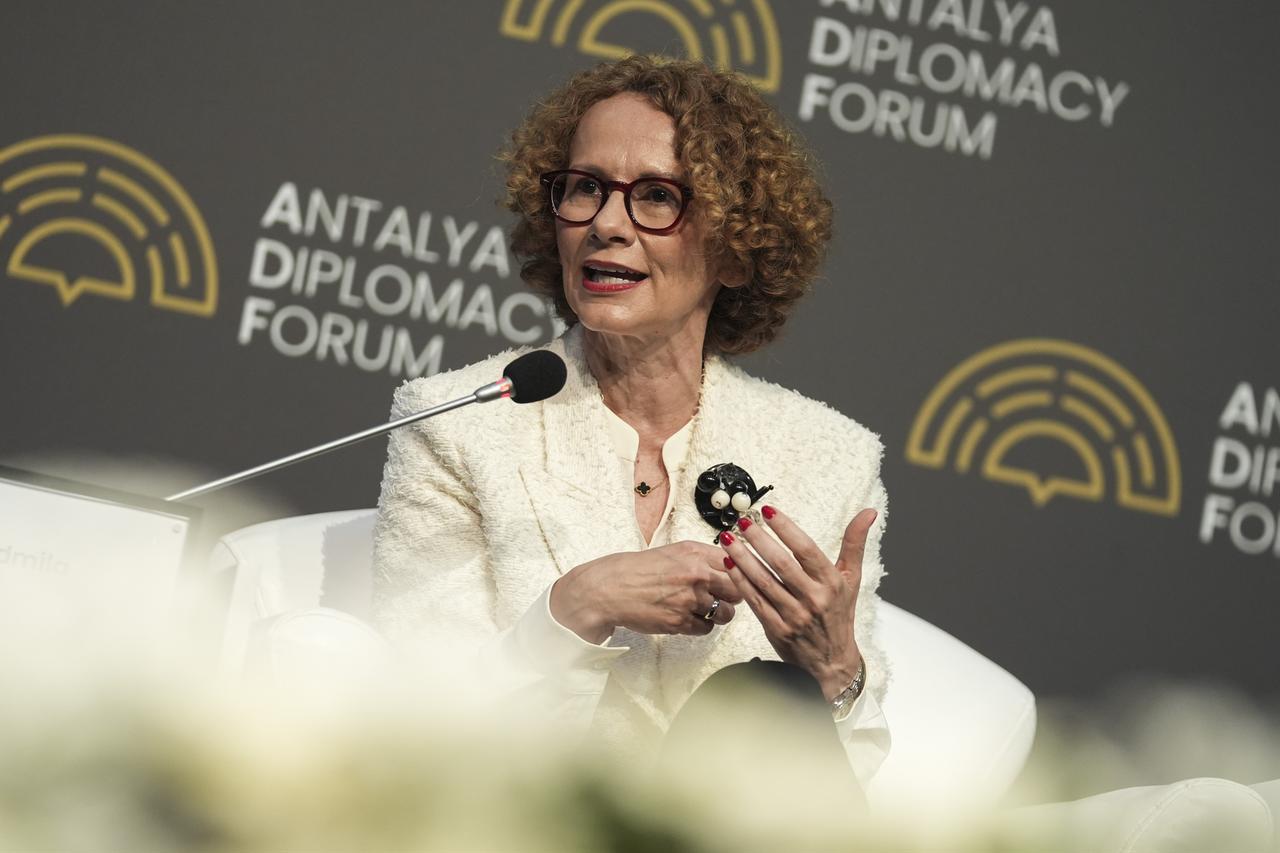 Radmila Shekerinska, Deputy Secretary General of NATO, attends a panel at the Antalya Diplomacy Forum, held in Antalya, Türkiye, April 18, 2026. (AA Photo)