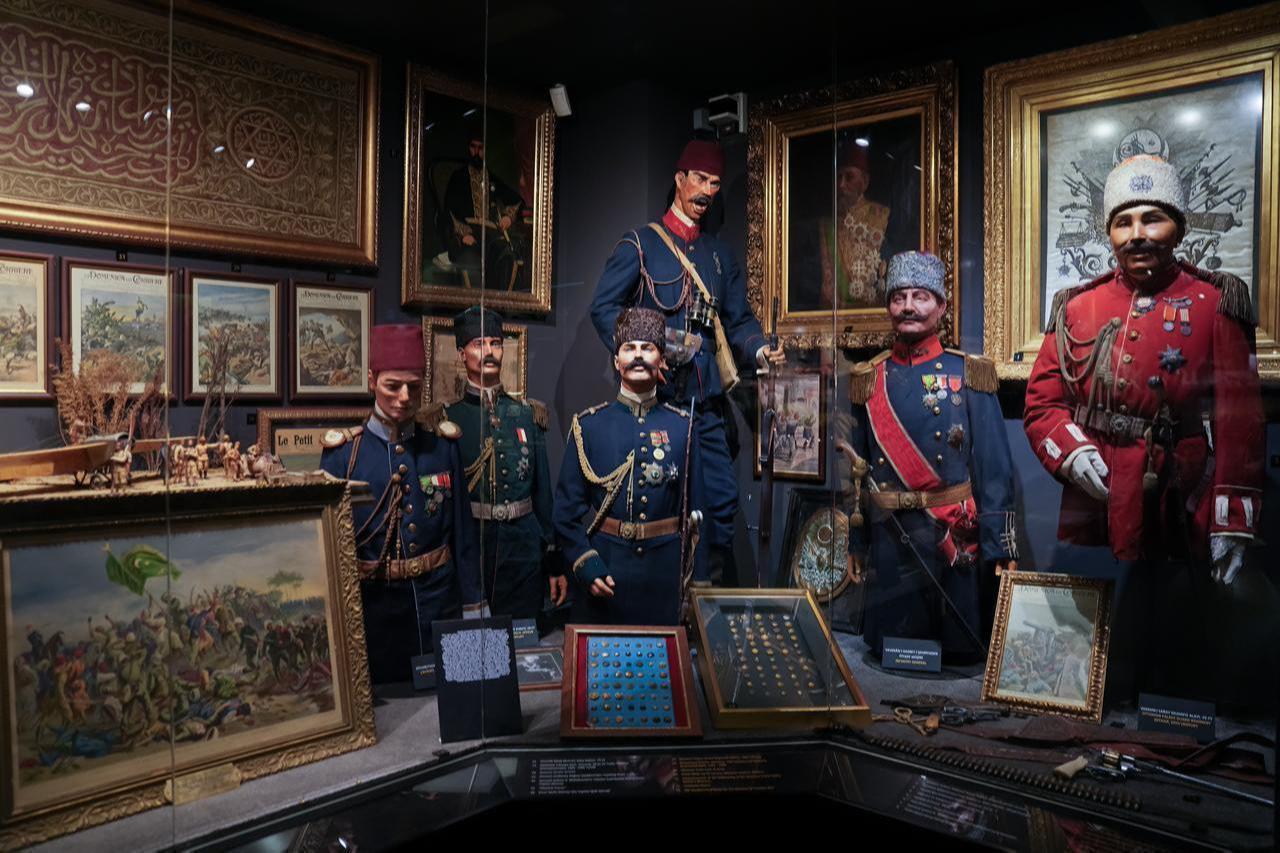 Dioramas and historical objects are exhibited at the Hisart Living History and Diorama Museum, Istanbul, Türkiye, Dec. 22, 2025. (AA Photo)