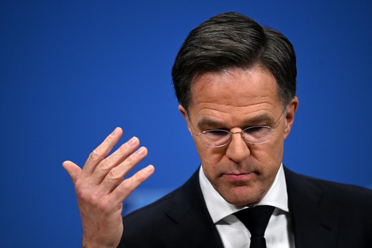 NATO Secretary General Mark Rutte gives a press conference about NATO's general annual report in Brussels on March 26, 2026. (AFP Photo)