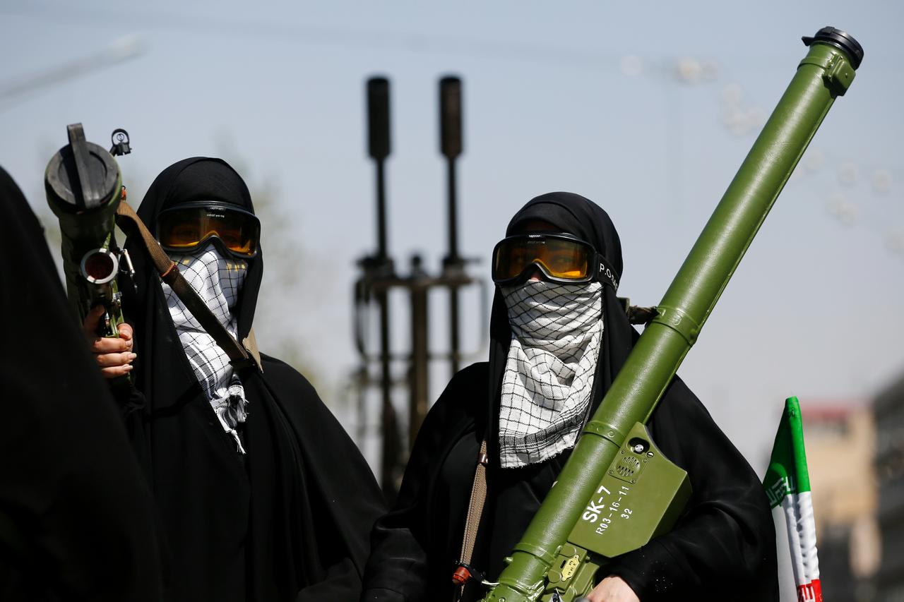 Women attend a pro-government march in support of the authorities on the occasion of National Army Day in Tehran, Iran, April 17, 2026. (AA Photo)