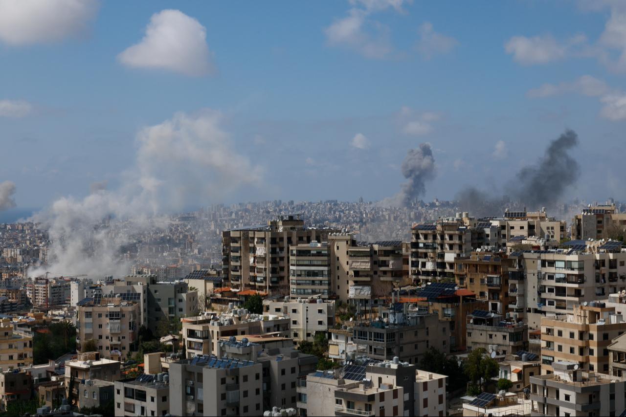 Smoke rises over a residential area following the Israeli attack on Beirut, Lebanon on April 8, 2026. (AA Photo)