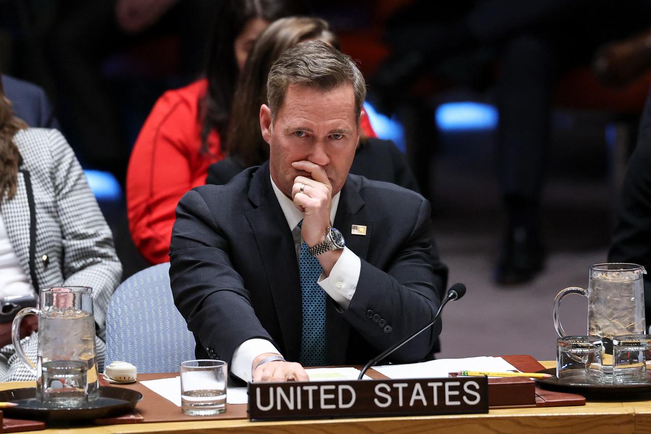 US Ambassador to the UN Mike Waltz listens during a United Nations Security Council meeting on Iran at UN Headquarters in New York City, January 15, 2026. (AFP Photo)