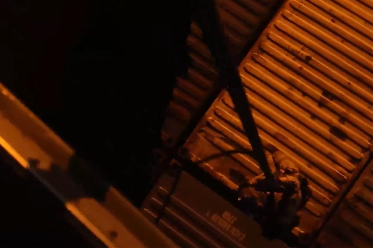 This screen grab obtained from a video released by the US Central Command on April 20, 2026, shows US Marines boarding and seizing the Iranian-flagged vessel M/V Touska after departing by helicopter from amphibious assault ship USS Tripoli in the Arabian sea on April 19, 2026. (AFP Photo)