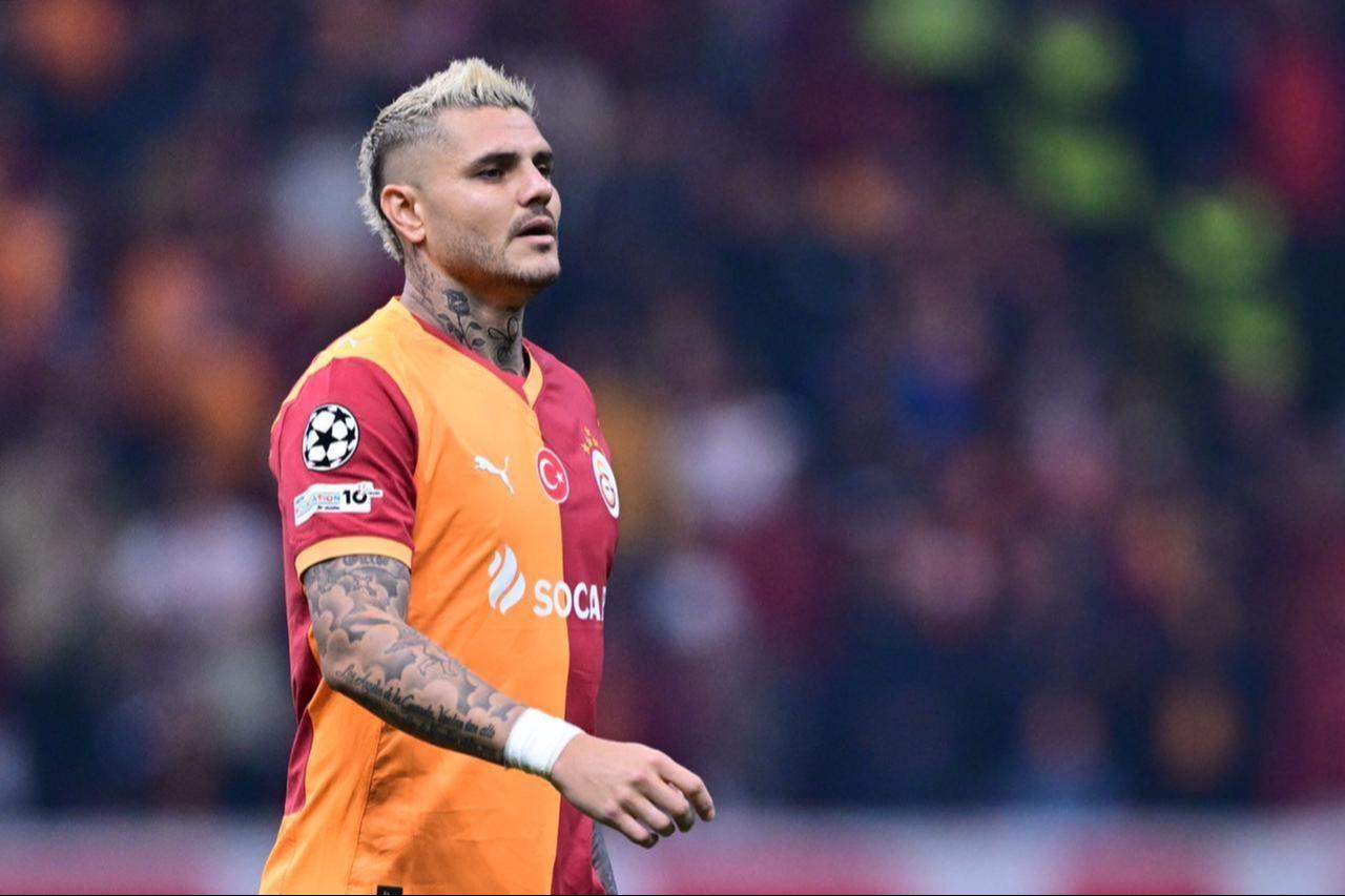 Mauro Icardi in action for Galatasaray against Liverpool at RAMS Park in Istanbul, Türkiye, September 30, 2025. (AA Photo)