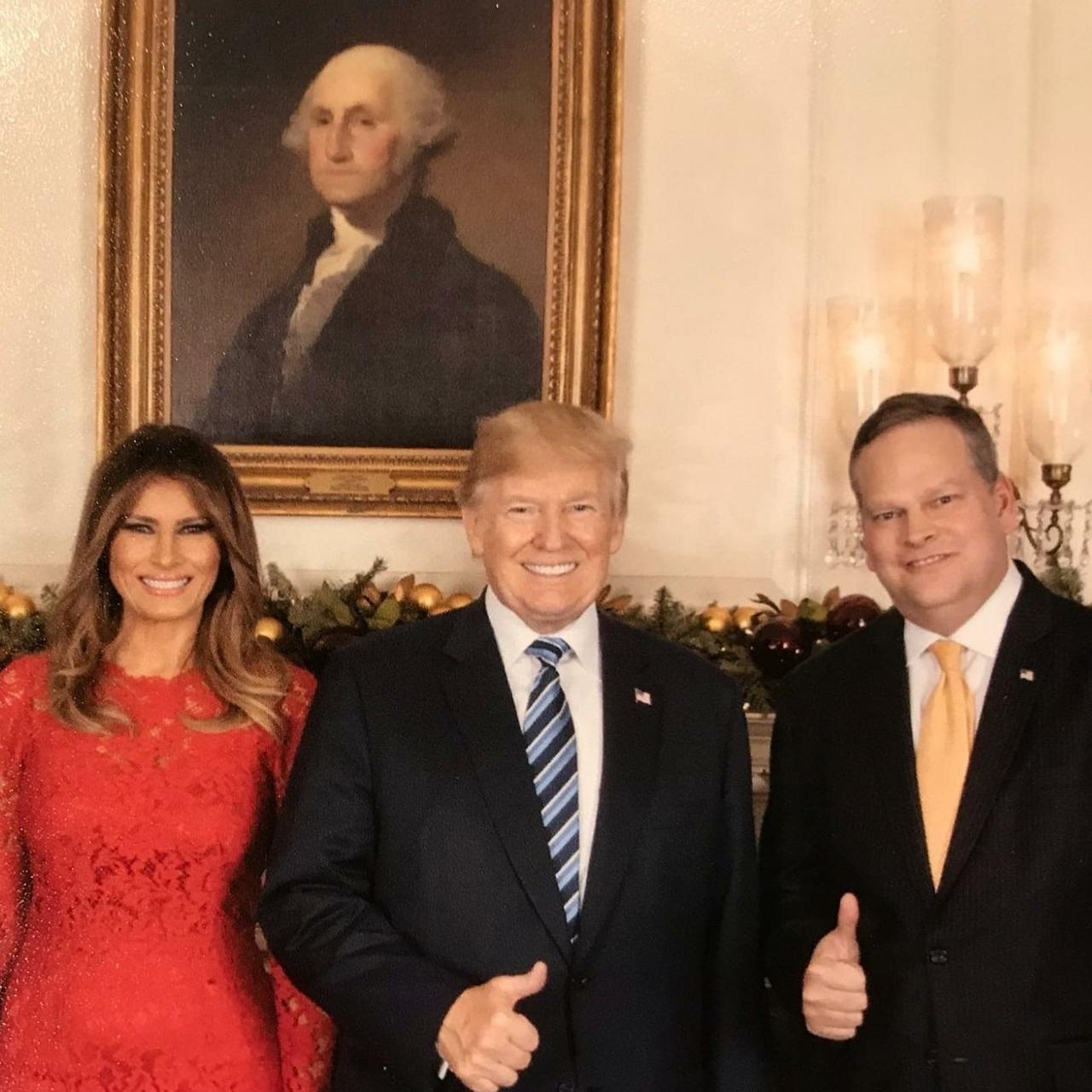 The chairman of Linden Strategies, Stephen Payne, is with US President Donald Trump and First Lady Melania Trump. (Personal archive)