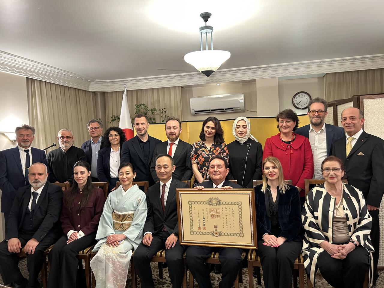 He is widely known for translating major works of Japanese literature into Turkish, including classical and modern texts, helping introduce Japanese literary heritage to Turkish readers. Istanbul, Türkiye, April 21, 2026. (AA Photo)