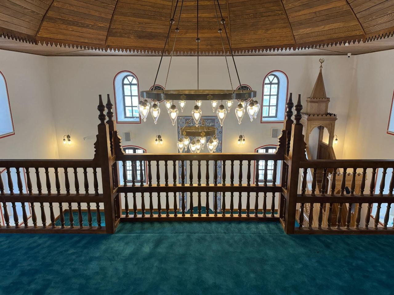 Interior view of the Duglica mosque in Nevesinje, Bosnia and Herzegovina, April 22, 2026. (AA Photo)