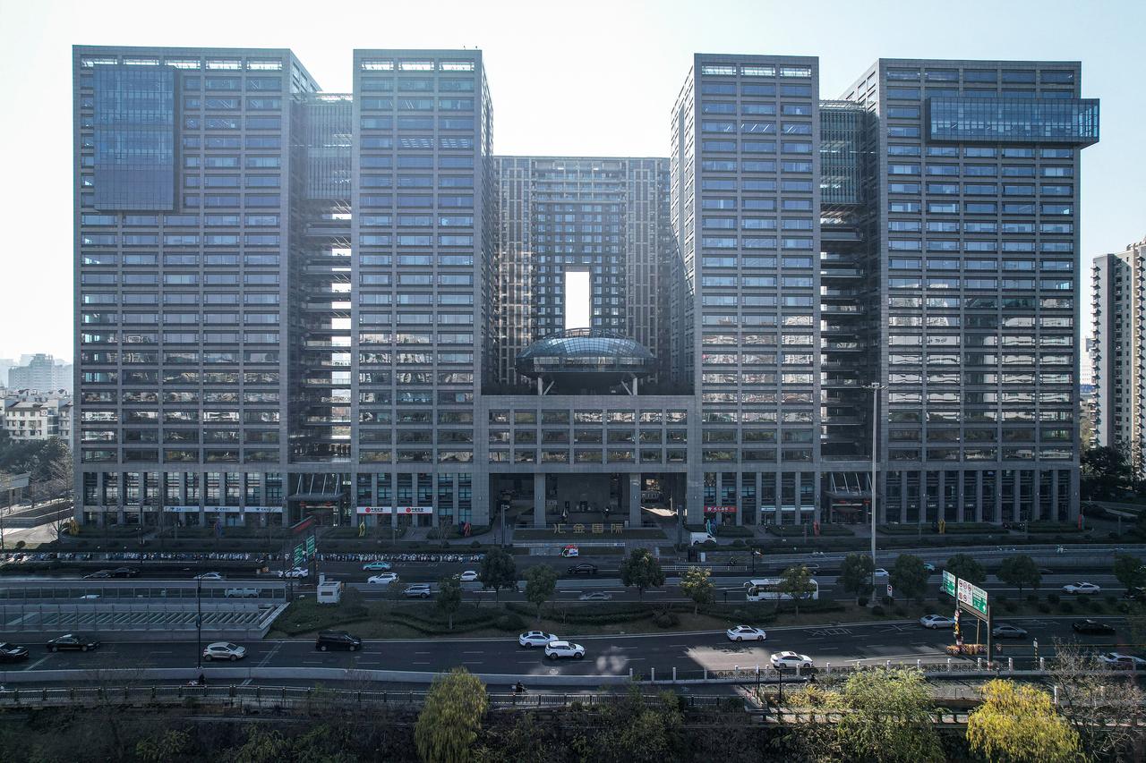An aerial view of the building housing the headquarters of Chinese AI startup DeepSeek is seen in Hangzhou, Zhejiang province, China, Jan. 14, 2026. (AFP Photo)