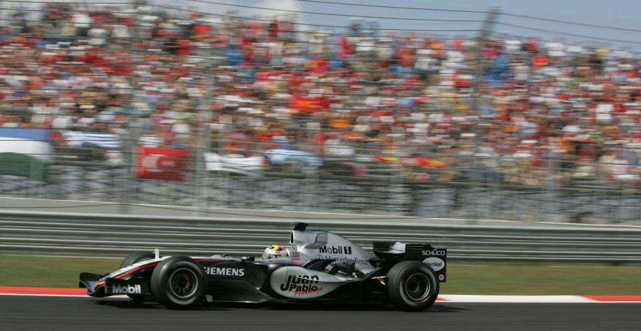 Juan Pablo Montoya, McLaren Mercedes MP4-20, 2005 Turkish Grand Prix, Istanbul, Türkiye, August 21, 2005. (Photo via Lorenzo Bellanca/LAT)