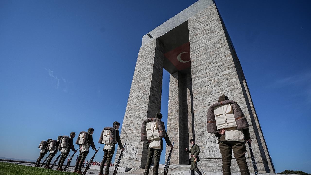 Nations that once fought at Gallipoli gather again at Canakkale Martyrs' Memorial for 111th anniversary