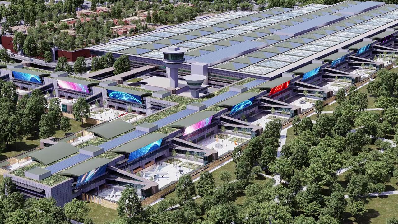 Aerial view of Terminal Istanbul, the planned large-scale entrepreneurship hub to be developed on the former Ataturk Airport site in Istanbul, Türkiye. (AA Photo)