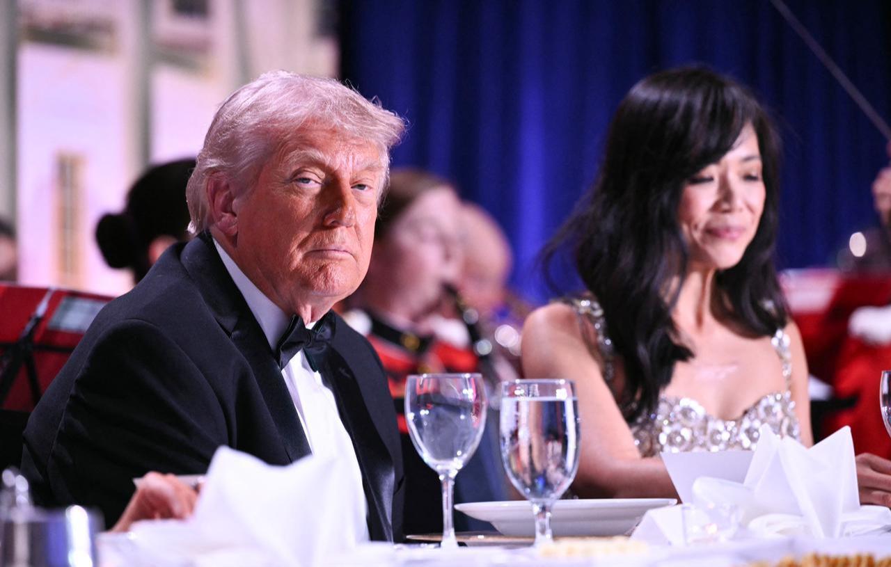US President Donald Trump attends the White House Correspondents' dinner at the Washington Hilton in Washington, DC, April 25, 2026. (AFP Photo)