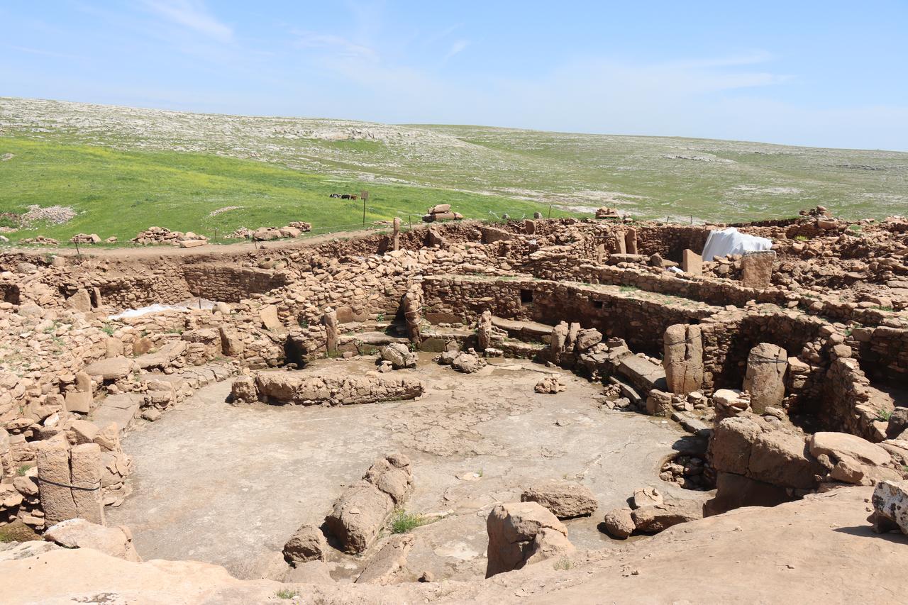 A general view of the Karahantepe archaeological site is seen in Sanliurfa, Türkiye, April 27, 2026. (AA Photo)