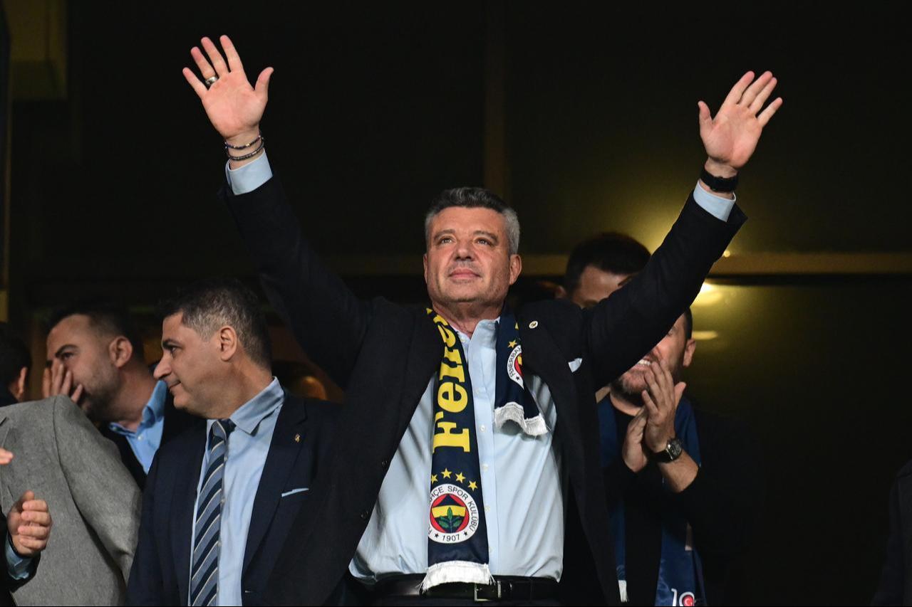 President of Fenerbahce Sadettin Saran is seen ahead of the Ziraat Turkish Cup Group C match between Fenerbahce and Besiktas at Chobani Stadium in Istanbul, Türkiye, December 23, 2025. (AA Photo)
