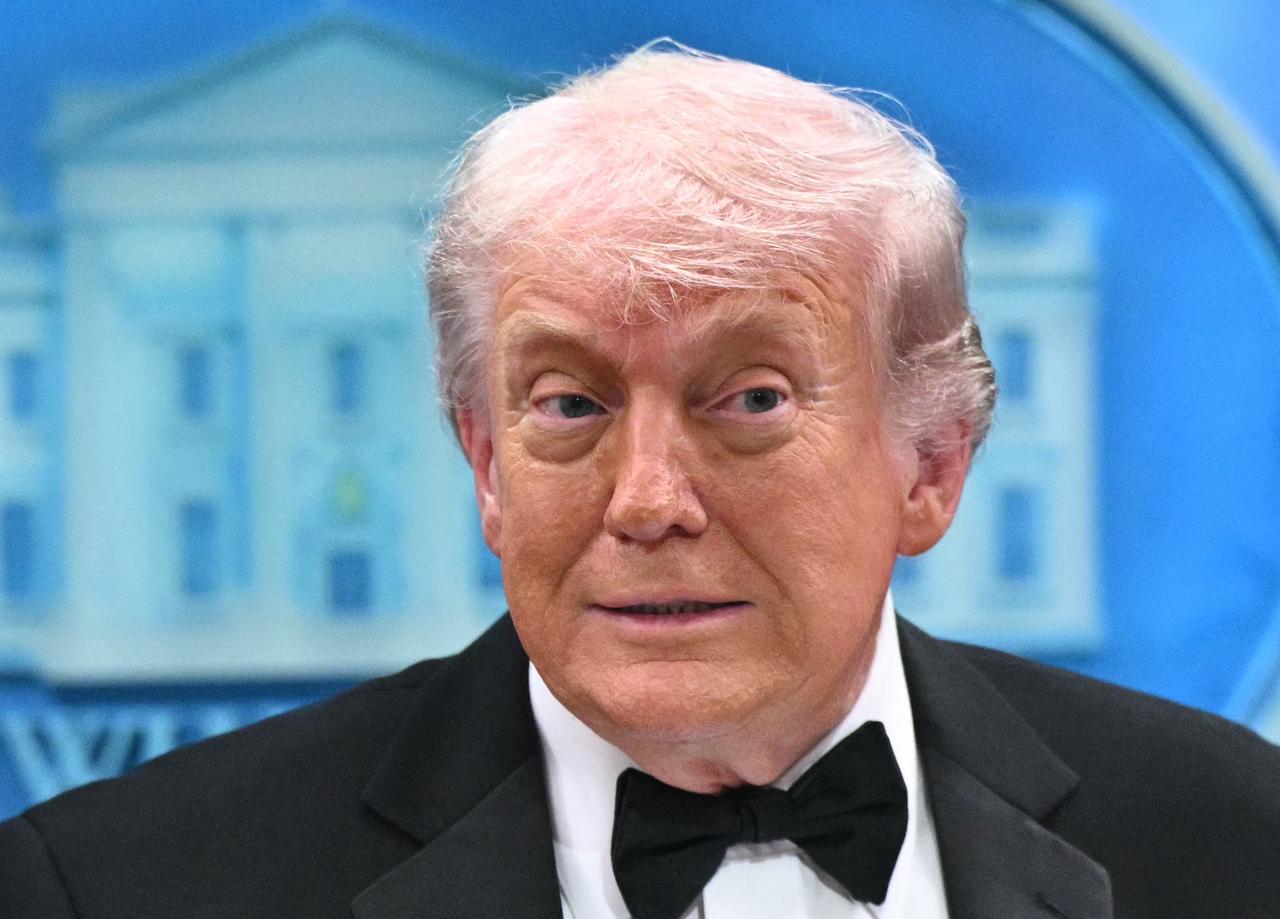 US President Donald Trump speaks during a press briefing in the Brady Briefing Room at the White House in Washington, DC, shortly after a shooting incident at the White House Correspondents’ Dinner, April 25, 2026. (AFP Photo)